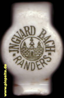Picture of a ceramic Hutter stopper from: Randers, Ingvard Bach, Randers, Denmark