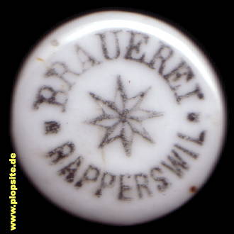 Picture of a ceramic Hutter stopper from: Brauerei, Rapperswil, Switzerland