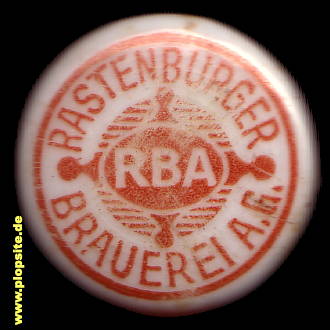 Bügelverschluss aus: Brauerei AG, Rastenburg, Kętrzyn, Rastembork, Polen