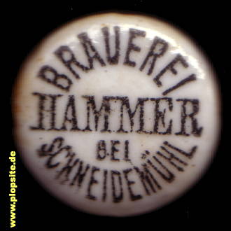 Bügelverschluss aus: Dampfbrauerei Hammer, E. Schweriner, Ratiborhammer, Kuźnia Raciborska, Polen