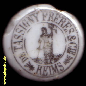 Bügelverschluss aus: Brasserie De Tassigny Frères & Cie., Reims, Frankreich