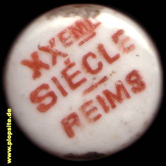 Bügelverschluss aus: Brasserie du XXe Siècle S.A., Reims, Frankreich