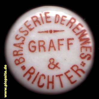 Bügelverschluss aus: Brasserie Rennaise, Graff & Richter, Rennes, Roazhon, Frankreich