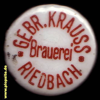 Bügelverschluss aus: Brauerei Gebrüder Krauss, Riedbach, Deutschland