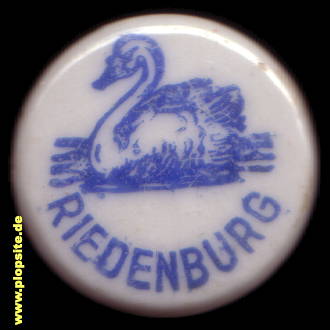 Picture of a ceramic Hutter stopper from: Brauerei Schwan  , Riedenburg, Germany