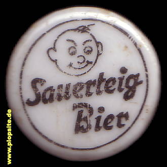 Picture of a ceramic Hutter stopper from: Brauerei Sauerteig, Oeslau, Rödental-Oeslau, Germany