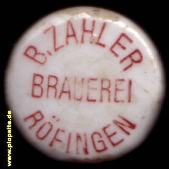 Bügelverschluss aus: Traubenbrauerei Zahler  , Röfingen, Deutschland