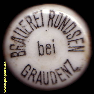 Bügelverschluss aus: Brauerei, Rondsen, Rządz, Grudziądz, Ronsee, Graudenz, Polen