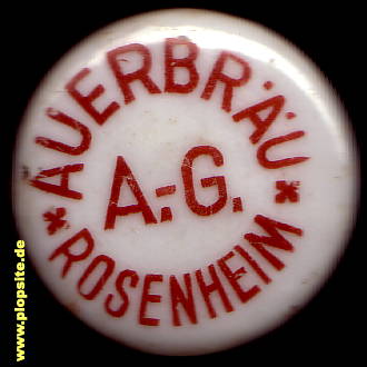 Picture of a ceramic Hutter stopper from: Auerbräu AG, Rosenheim, Germany