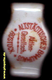 Bügelverschluss aus: Altstädtisches Brauhaus Aktien Gesellschaft, Rostock, Deutschland