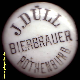 Bügelverschluss aus: Bierbrauerei Düll, Rothenburg / Tauber, Deutschland