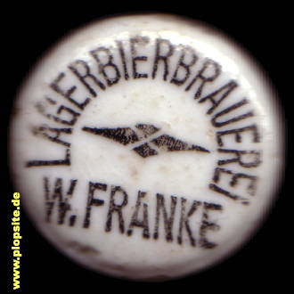 Bügelverschluss aus: Lagerbierbrauerei Willy Franke, Rückers, Szczytna, Polen