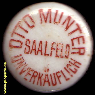 Bügelverschluss aus: Malzfabrik Otto Munter, Saalfeld / Ostpreußen, Zalewo, Polen