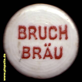 Picture of a ceramic Hutter stopper from: Bruchbräu, Saarbrücken, Germany