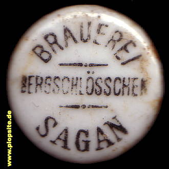 Bügelverschluss aus: Brauerei Bergschlößchen, Sagan, Żagań, Polen
