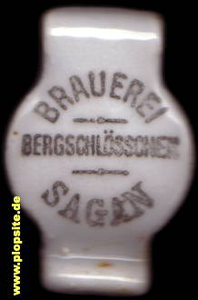 Bügelverschluss aus: Brauerei Bergschlößchen, Sagan, Żagań, Polen