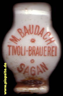 Bügelverschluss aus: Tivoli Brauerei Moritz Baudach, Sagan, Żagań, Polen