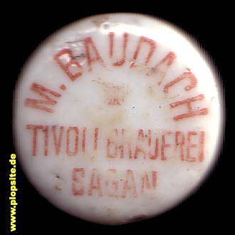 Bügelverschluss aus: Tivoli Brauerei Moritz Baudach, Sagan, Żagań, Polen