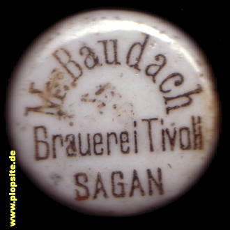 Bügelverschluss aus: Tivoli Brauerei Moritz Baudach, Sagan, Żagań, Polen