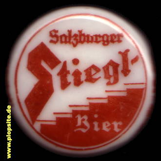 Picture of a ceramic Hutter stopper from: Brauerei Stiegl  , Salzburg, Austria