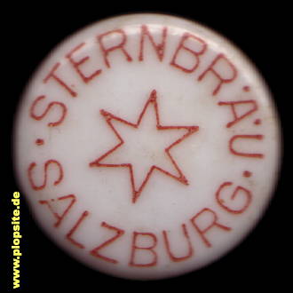 Picture of a ceramic Hutter stopper from: Sternbräu, Salzburg, Austria