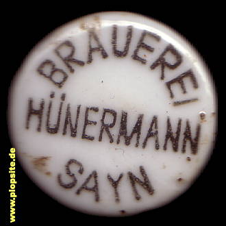 Bügelverschluss aus: Brauerei Franz Josef Hünermann GmbH, Sayn, Bendorf, Deutschland