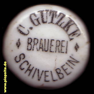 Bügelverschluss aus: Brauerei C. Gutzke, Schivelbein, Świdwin, Polen