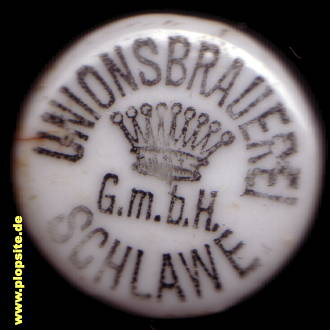 Bügelverschluss aus: Unions-Brauerei GmbH, Schlawe, Sławno, Polen