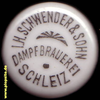 Bügelverschluss aus: I.H. Schwender & Sohn Dampfbrauerei, Schleiz, Deutschland