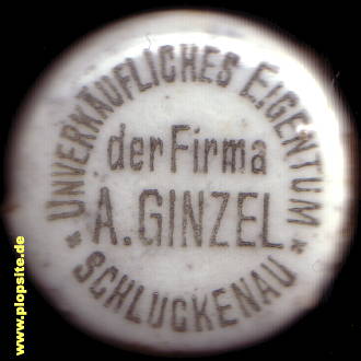 Obraz porcelany z: Schluckenau; Firma A. Ginzel,  CZ, unbekannt, Czechy