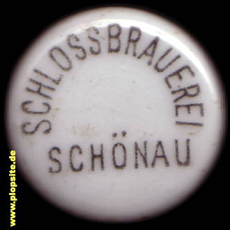 Picture of a ceramic Hutter stopper from: Freiherrlich Riederer von Paar'sche Schloßbrauerei, Schönau / Ndb., Germany