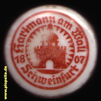 Bügelverschluss aus: Brauerei Hartmann am Wall, Schweinfurt, Deutschland