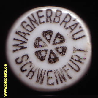 Picture of a ceramic Hutter stopper from: Wagnerbräu, Schweinfurt, Germany