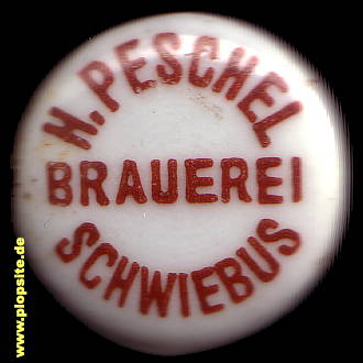Bügelverschluss aus: Brauerei H. Peschel, Schwiebus, Świebodzin, Polen