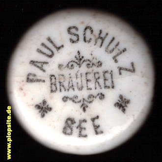 Bügelverschluss aus: Rittergutsbrauerei Kurt Graf & Edler Herr zu Lippe-Weißenfeld, Besitzer: Paul Schulz, Niesky - See, Jězor, Niska, Deutschland