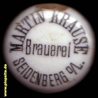 Bügelverschluss aus: Brauerei Martin Krause, Seidenberg, Zawidów, Zawidow, Polen