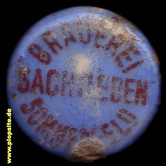 Bügelverschluss aus: Brauerei Johannes Sachtleben, Sommerfeld, Lubsko, Zemsz, Žemŕ, Polen