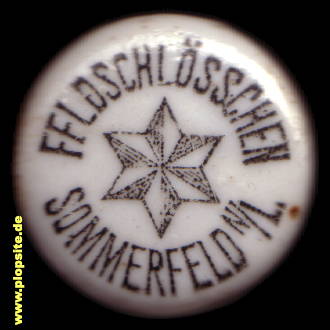 Obraz porcelany z: Brauerei zum Feldschlößchen, Ellinger & Kretschmann, Sommerfeld, Lubsko, Zemsz, Žemŕ, Polska