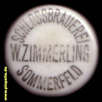 Obraz porcelany z: Schloßbrauerei Wilhelm Zimmerling, Sommerfeld, Lubsko, Zemsz, Žemŕ, Polska