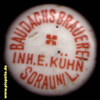 Bügelverschluss aus: Baudachs Brauerei Inh. E. Kühn, Sorau, Żary, Žarow, Polen