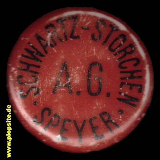 Bügelverschluss aus: Brauerei Schartz, Storchen AG, Speyer, Deutschland