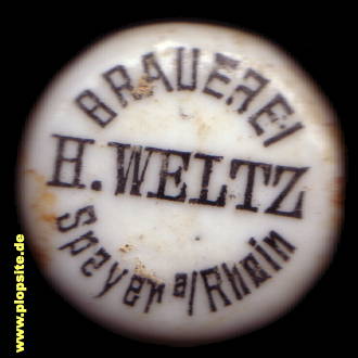 Bügelverschluss aus: Dampfbrauerei H. Weltz, Speyer, Deutschland