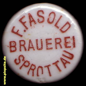 Bügelverschluss aus: Brauerei Fasold, Sprottau, Szprotawa, Polen