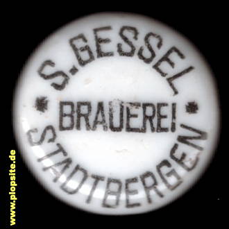 Picture of a ceramic Hutter stopper from: Brauerei Sylvester Gessel, Stadtbergen, Germany