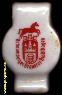 Picture of a ceramic Hutter stopper from: Schaumburger Brauerei, Stadthagen, Germany
