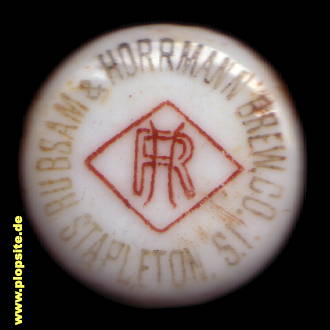 B�ügelverschluss aus: Ruebsam & Horrmann Brewing Co., Stapelton, NY, USA