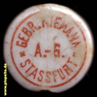 Bügelverschluss aus: Brauerei Gebrüder Niemann AG, Staßfurt, Deutschland