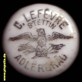 Bügelverschluss aus: Adlerbräu C. Lefèvre, Stettin, Szczecin, Polen