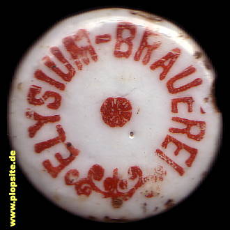 Picture of a ceramic Hutter stopper from: Brauerei AG 