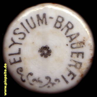 Picture of a ceramic Hutter stopper from: Brauerei AG 